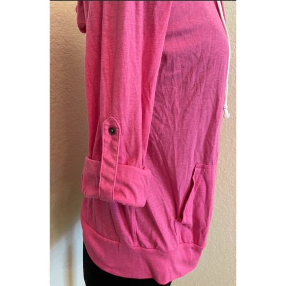 Gap Lightweight Zip Hoodie-Rolled up Sleeves - Sz M - Picture 4 of 10